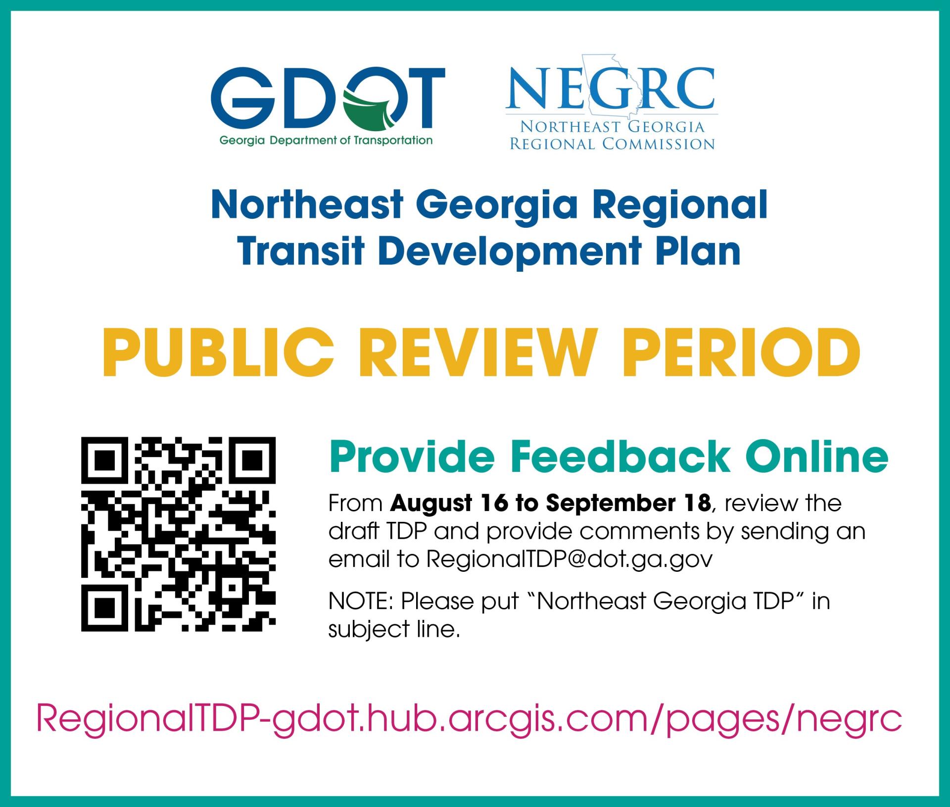 Northeast Georgia Regional Transit Development Plan